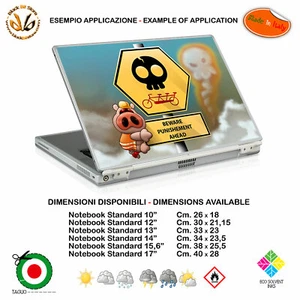 Yattaman puniser adesivo notebook tablet sticker print pvc cropped - Zdjęcie 1 z 2