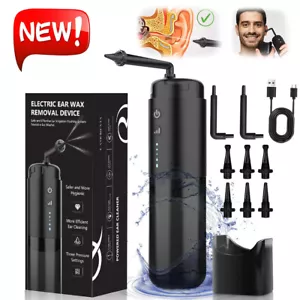 Electric Ear Wax Removal Tool Water Powered Wush Ear Cleaner Ear Cleaning - Picture 1 of 13