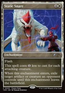 Static Snare - Foil - Promo Pack NM, English MTG Dragonstorm: Promos - Picture 1 of 2