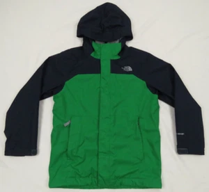 The North Face TNF Dryvent Rain Wind Boys Youth Hooded Full Zip Coat Jacket S - Picture 1 of 8