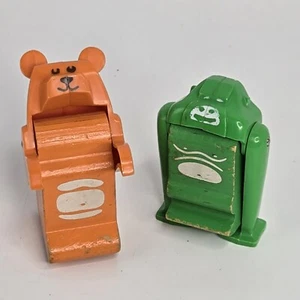 Vintage Playskool Tykeworld Wood and Plastic Toy Zoo Bear And Gorilla 1970s - Picture 1 of 9