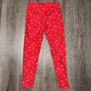 Disney Minnie Mouse Yoga Workout Stretchy Pants Athletic - Size M Medium EUC - Picture 1 of 4