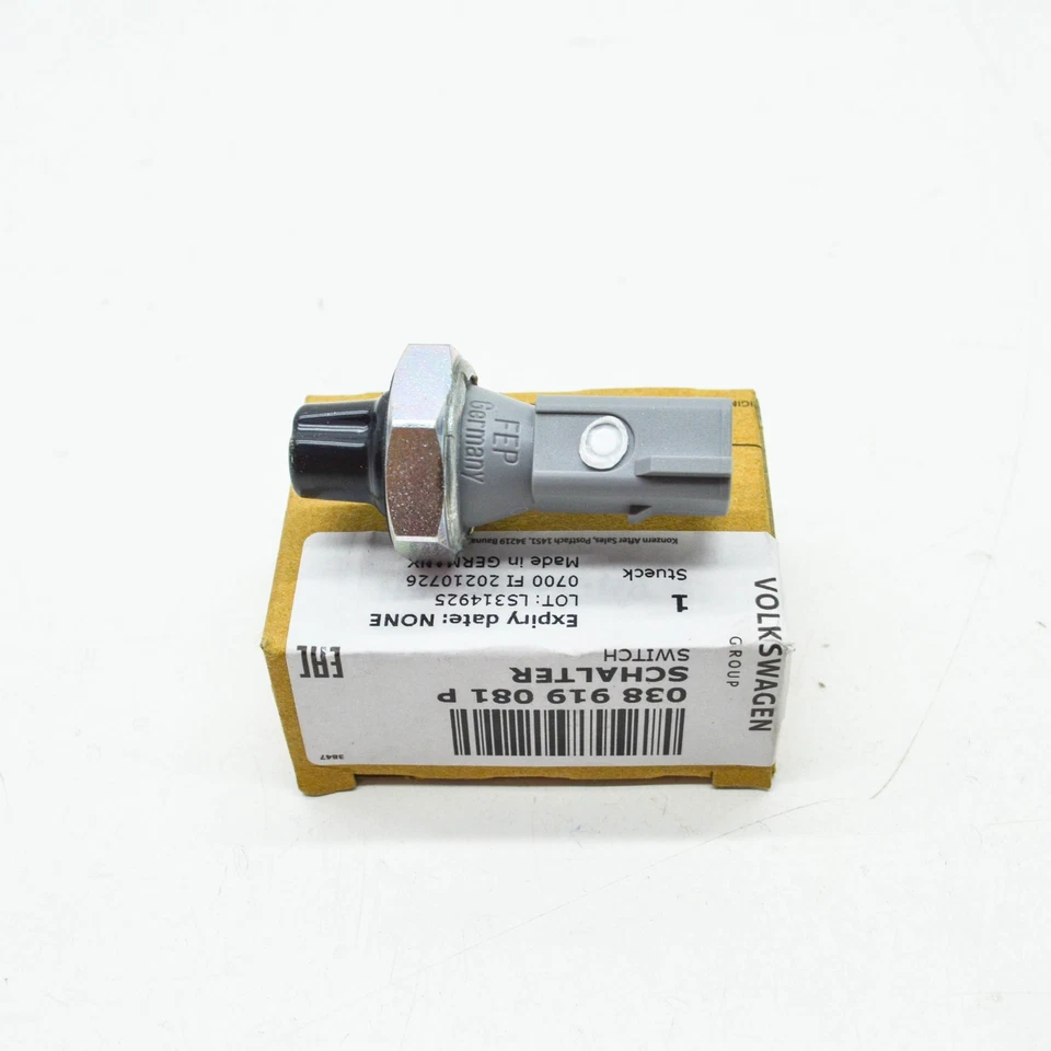 NUEVO INTERRUPTOR DE PRESIÓN DE ACEITE DE MOTOR AUDI A4 B8 038919081P ORIGINAL 038-919-081-P Foto 1 de 4