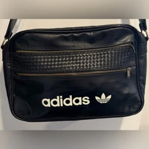 Adidas airline messenger retro crossbody gym bag braided detail large black adi - Bild 1 von 8