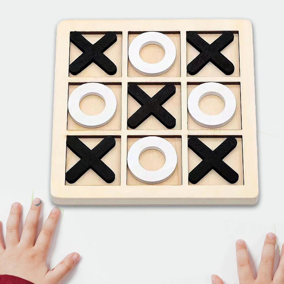 Tic TAC Toe Board Game Family Game Funny Table Game for Indoor Outdoor Gifts - Image 1 of 4