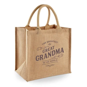 Great Grandma Gift Birthday Bag Personalised Keepsake Present Tote Christmas Gif - Foto 1 di 6