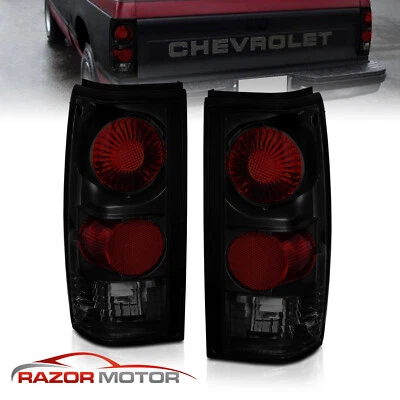 Par de luces traseras de freno de humo oscuro 82-93 para camioneta Chevy S10/GMC Sonoma Foto 1 de 4