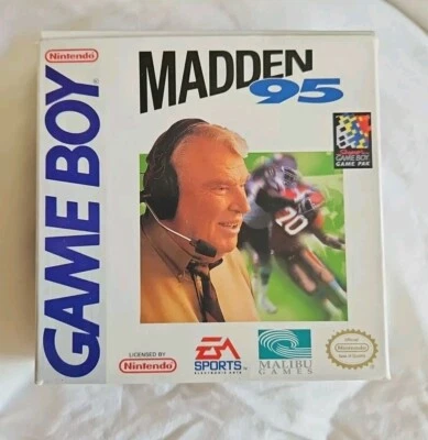 Madden 95 (Nintendo Game Boy, 1994) - коробка, руководство, игра, редкая! - Изображение 1 из 4