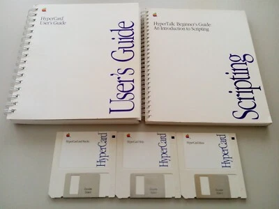 Apple Macintosh HyperCard 1.2.5 - 3 Disks +2 Manuals, 1990, EN/US - Bild 1 von 4