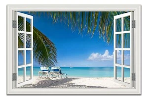 Ocean Wall Art Decor for Living Room Large Beach Canvas Picture for Wall Wind... - Picture 1 of 6