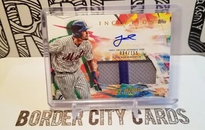 Jeff McNeil 2020 Topps Inception 🔥 Auto GU Patch Relic #d /155 🔥 New York Mets - Picture 1 of 2