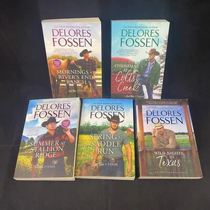 5x DELORES FOSSEN Book Lot Romance Novels Western Cowboy Texas Paperback - Bild 1 von 13