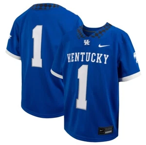 Nike Kentucky Wildcats Youth Untouchable Football Jersey - #1 - Royal - Picture 1 of 1