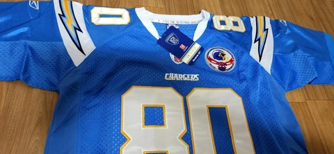 NEW TAG San Diego Chargers #80 Kellen Winslow Throwback sewn Jersey Mens size 2X Cover
