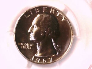 1967 P Washington Quarter PCGS SP 67 SMS 37259857 - Picture 1 of 3