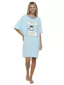 Womens & Womens Plus Size Peanuts Lucy Sleep Shirt Nightgown Pajamas Snoopy - Picture 1 of 7