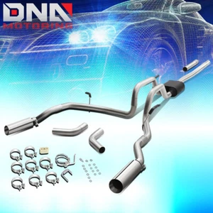 For 2004-2008 Ford F150 Lincoln Mark LT 4.6/5.4L Dual Exit Catback Exhaust w/Tip - Picture 1 of 8