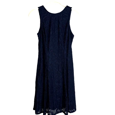 Speechless Girls Dressy Lace Dress Medium Navy Blue Lined New with Tags - Image 1 of 4