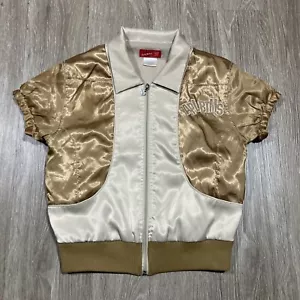 Apple Bottom Jacket Girl's M Youth 90s Y2k Streetwear Windbreaker Zip Up Coat - Picture 1 of 10