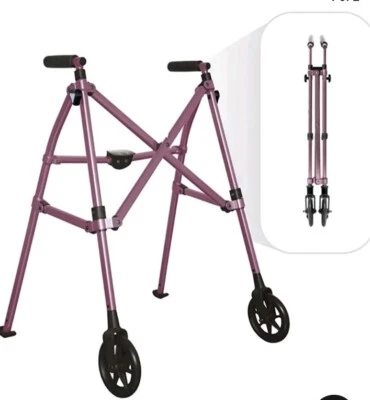 Able Life Space Saver Rollator - Regal Rose (4250-RR) Pink Walker Elderly Assist - Image 1 of 4