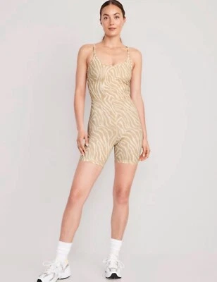 Body Old Navy para mujer talla 2X ~ Zebra PowerChill espalda deportiva 6" entrepierna nuevo con etiquetas Foto 1 de 4