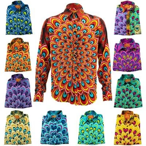 Mens Shirt Loud Originals REGULAR FIT Peacock  Retro Psychedelic Fancy - Picture 1 of 49
