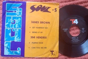 JIMI HENDRIX Purple Haze / JAMES BROWN Persian ONLY SPLIT 7" EP - Picture 1 of 2
