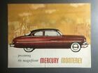1950 Mercury Monterey Showroom Advertising Sales Folder Brochure RARE!! Awesome