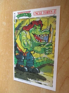 UNCLE TOBYS CEREAL STICKER:TEENAGE MUTANT NINJA TURTLES MATCH&WIN# 4 LEATHERHEAD - Picture 1 of 2