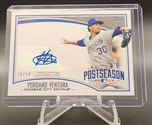 Yordano Ventura 2015 Topps Postseason Auto #'d /50 PPA-YV Autograph Royals 2014 - Picture 1 of 2