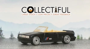 HOT WHEELS - BMW M3 CONVERTIBLE - BLACK / TAN INTERIOR - 1989 DIECAST CAR 🔥521 - Picture 1 of 6