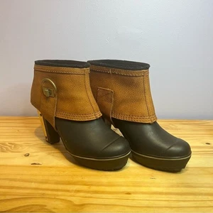 Botas de tacón Sorel Medina II negras/marrones para mujer - Imagen 1 de 13