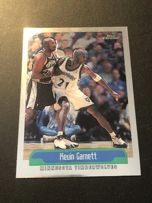 1999-00 Topps Chrome Kevin Garnett #210 HOF - Image 1 of 2