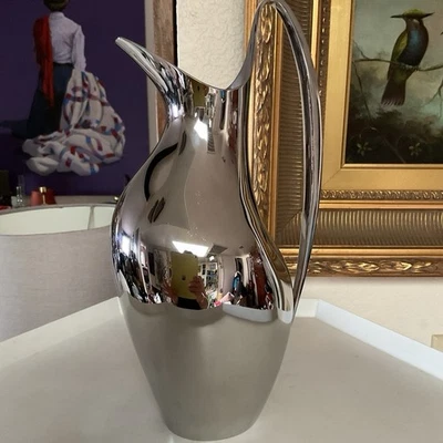 Jarra GEORG JENSEN Dinamarca Henning Koppel ACABADO ESPEJO ACERO INOXIDABLE NUEVA CON ETIQUETAS Foto 1 de 4