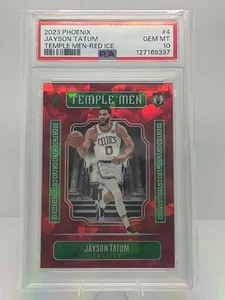 2023 Panini Phoenix #4 - Jayson Tatum - TEMPLE MEN RED ICE - POP 3 - PSA 10 - Bild 1 von 2