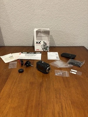 JVC GC-XA1BU XX HD Action Camera Bundle With Box, SD Card, And More - Image 1 of 4
