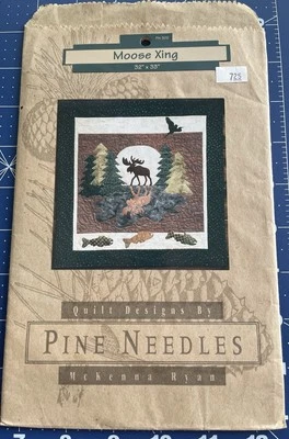 McKENNA RYAN Pine Needles MOOSE XING Quilt Pattern 1996 UNCUT Vintage - Image 1 of 4