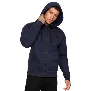 Enzo Herren Borg Hoodie Sherpa Fleece gefüttert Heavyweight Full Zip Jacke - Bild 1 von 16