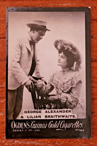 Ogdens Guinea Gold - George Alexander & Lilian Braithwaite - Series C 101-200 - Foto 1 di 2
