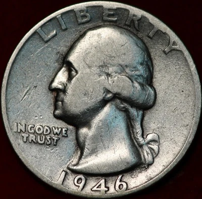 1946 Philadelphia Mint Silver Washington Quarter - Image 1 of 2