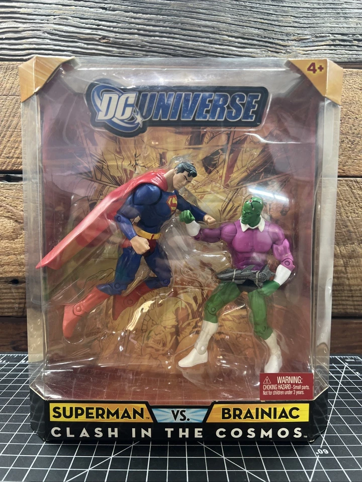 DC Universe Classics Superman VS Brainiac Clash in The Cosmos 2-pack Mattel 2009
