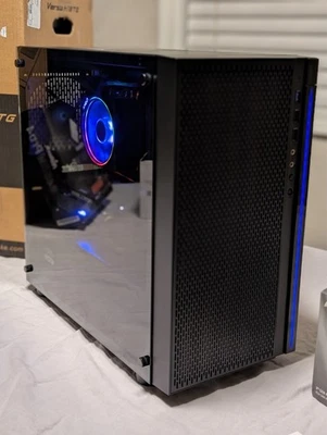 Custom Desktop Gaming PC, Ryzen 5 2600, RX 570, 16GB DDR4, SSD, HDD, Win11Pro - Image 1 of 4