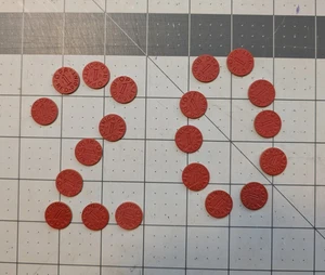Discos de ficha de moneda de ración de un punto rojo OPA sin circular de colección, solo monedas - Imagen 1 de 10