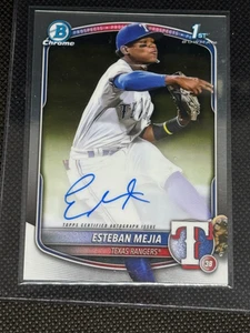 2025 Bowman CHROME PROSPECTS 1st BOWMAN ESTEBAN MEJIA AUTO AUTOGRAPH R1 - Picture 1 of 2