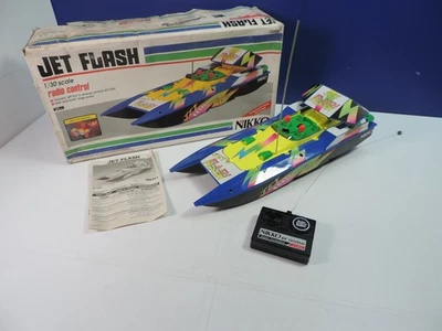 Vintage Nikko Jet Flash Speedboot RC Boxed ferngesteuert Maßstab 1:30 - Bild 1 von 4