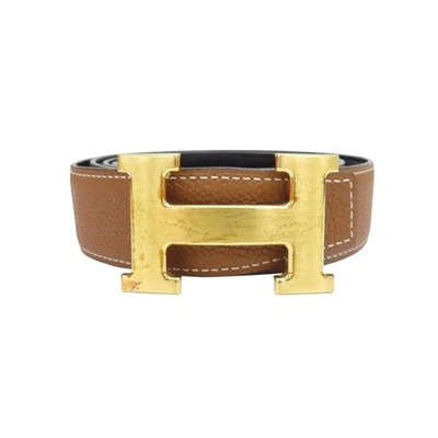 HERMES H Belt Swift Leather Brown C Stamp 95cm - Image 1 of 4