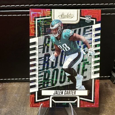 2023 Panini Absolute - Rookies Jalen Carter #107 Red Squares /499 (RC) - Image 1 of 2