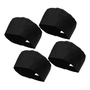 4 Stück Unisex Kochmützen Verstellbar Küche Kochen Kappen mit Atmungsaktiv Netz Top - Bild 1 von 7