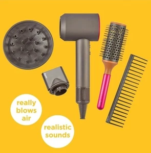 Casdon 73252 Dyson Supersonic Styling Set Spielzeug Haartrockner Nagelneu. Geöffnete Box - Bild 1 von 8