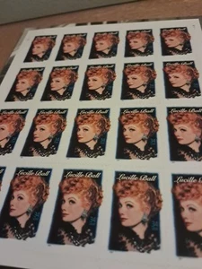 2001 Lucille Ball - Legends of Hollywood 34¢ Stamp Sheet MNH, Scott #3523 - Picture 1 of 2